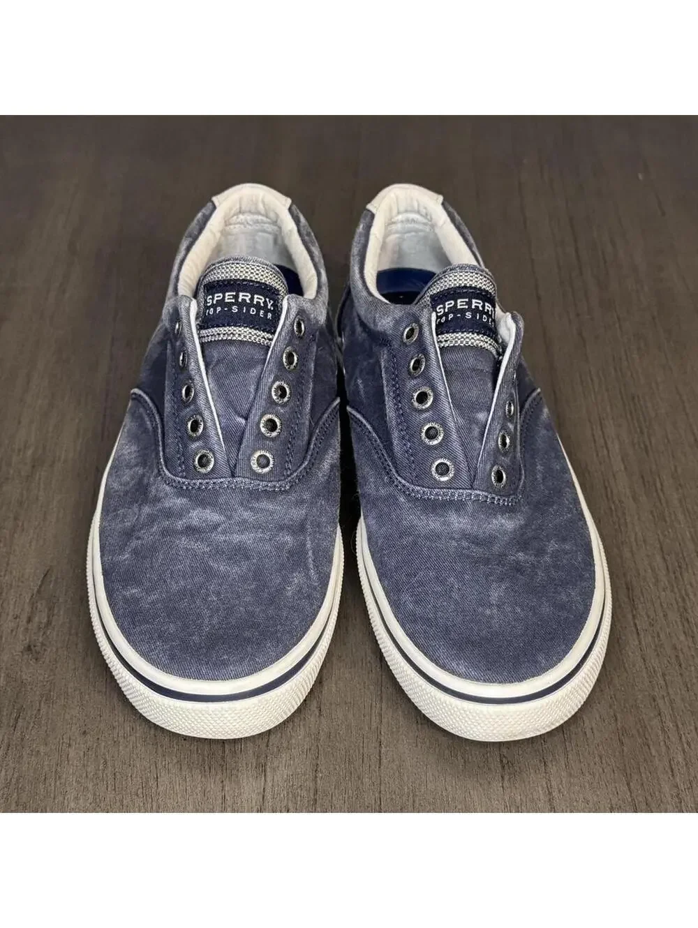 Sperry Top-Sider Slip-On Sneakers in Blue Canvas